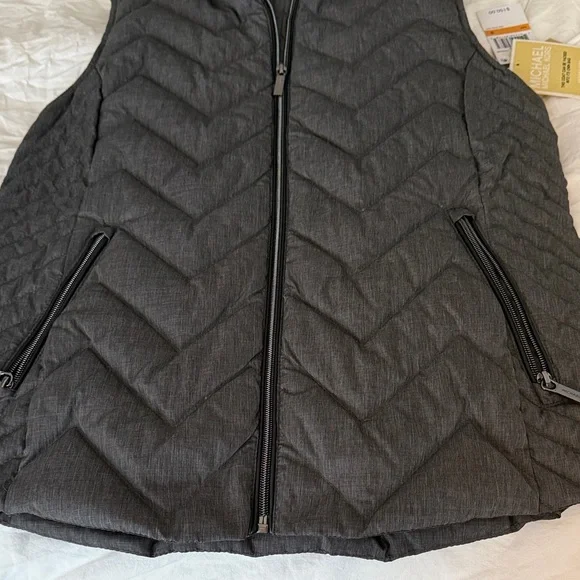 Michael Kors Charcoal Down Vest - Picture 5 of 8